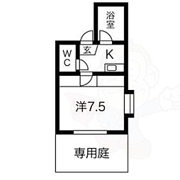 間取図画像 1K