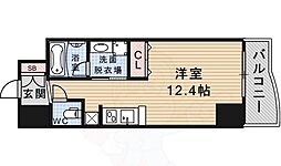 御幸レジデンス丸の内 ワンルームの間取図画像