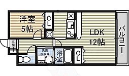 リバパレス鶴舞 4階1LDKの間取り