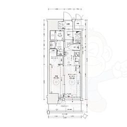 エステムコート名古屋上前津 3階1DKの間取り