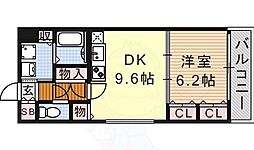 ベイサイドアベニュー 3階1LDKの間取り