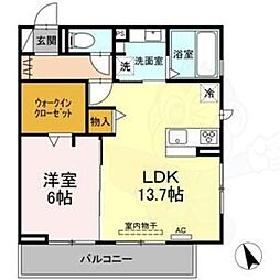 間取図画像 1LDK