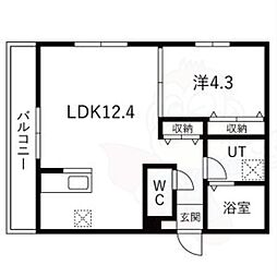 道徳テラス 2階/-