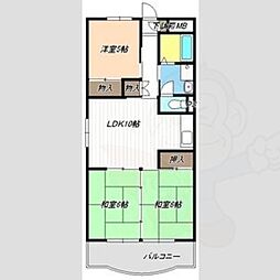 レジデンス光和-2 3LDKの間取図画像