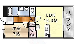 グラン・アベニュー名駅南 1LDKの間取図画像