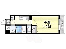 アマーレ葵 1Kの間取図画像