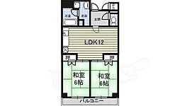 メゾン白菊 2LDKの間取図画像