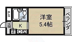 ドール東海通 1Kの間取図画像