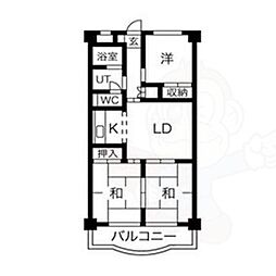 プレズ名古屋入場 3LDKの間取図画像