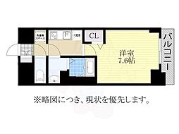 SHOKEN Residence名古屋 太閤通 1Kの間取図画像