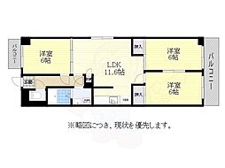 熱田マンション 3LDKの間取図画像