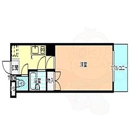レジデンス新栄 1Kの間取図画像
