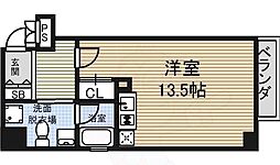 アーデン東別院 ワンルームの間取図画像