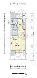 プレサンス広小路通葵 1Kの間取図画像