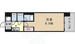 ルクレ新栄レジデンス 1Kの間取図画像