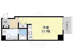 アーデン東別院 ワンルームの間取図画像