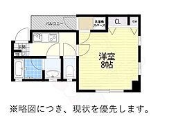 桜パレス 1Kの間取図画像