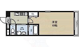 アルシオン 1Kの間取図画像