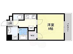ヒルサイドコート 1Kの間取図画像