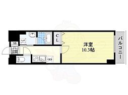 グランルクレ新栄ウエスト 1Kの間取図画像
