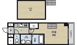 エステムコート名古屋・栄デュアルレジェンド 1Kの間取図画像