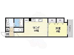 ラ・メゾン輝 1LDKの間取図画像