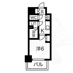 エステート金山 1Kの間取図画像