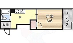 サン・スグモビル 1Kの間取図画像