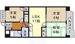 アクシス呼続 3LDKの間取図画像