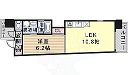 SLANTWALLS 1LDKの間取図画像