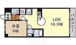ニッセイディーセント金山 1LDKの間取図画像