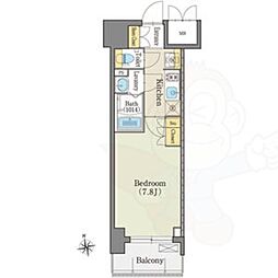 アデグランツ上前津 1Kの間取図画像