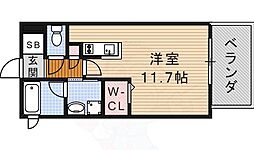 アデグランツ大須 ワンルームの間取図画像