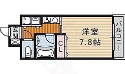 AXIS桜通内山 1Kの間取図画像