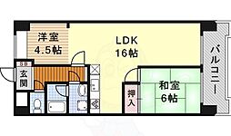 ジュフク松本 2LDKの間取図画像