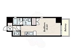 S-FORT東別院 ワンルームの間取図画像