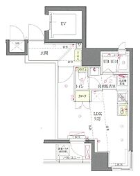 ユニーブル田端新町 ワンルームの間取図画像