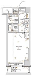 Log都庁前 1Kの間取図画像