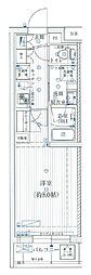 BCITYAPARTMENT東京SOUTH 1Kの間取図画像
