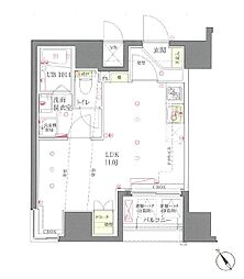 ユニーブル田端新町 ワンルームの間取図画像
