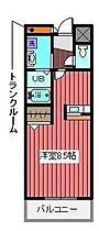 イーストセトル2035  ｜ 埼玉県川口市朝日6丁目（賃貸マンション1R・2階・30.44㎡） その2