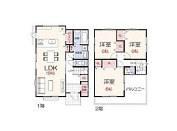 武蔵村山市伊奈平1丁目　新築分譲住宅　全2棟　A号棟