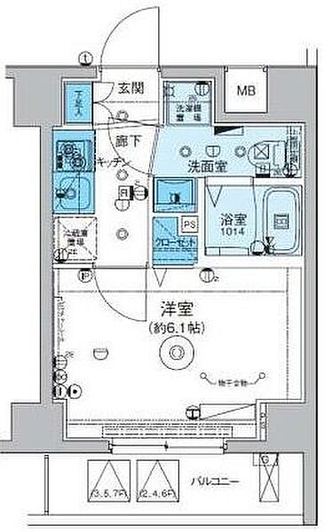 リヴシティ横濱インサイト ｜神奈川県横浜市南区睦町１丁目(賃貸マンション1K・5階・20.42㎡)の写真 その2