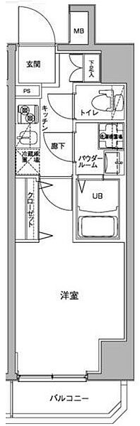 ジェノヴィア川崎駅グリーンヴェール ｜神奈川県川崎市川崎区南町(賃貸マンション1K・7階・23.62㎡)の写真 その2