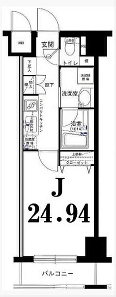 グリフィン横浜・山下公園弐番館 ｜神奈川県横浜市中区山下町(賃貸マンション1K・7階・24.94㎡)の写真 その2