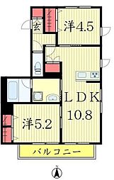 間取図画像 2LDK