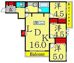 間取図画像 3LDK