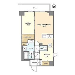 間取図画像 2LDK