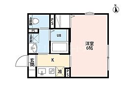 robot home 竹ノ塚(ロボットホームタケノヅカ) 1Kの間取図画像