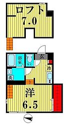 ソワイユガーデン ワンルームの間取図画像